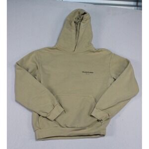Talentless Hoodie Mens Small Beige Excellent Graphic Pullover Sweatshirt‎